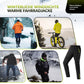 Pantalones de ciclismo para hombre, resistentes al viento y cálidos para deportes de invierno al aire libre, ROCKBROS