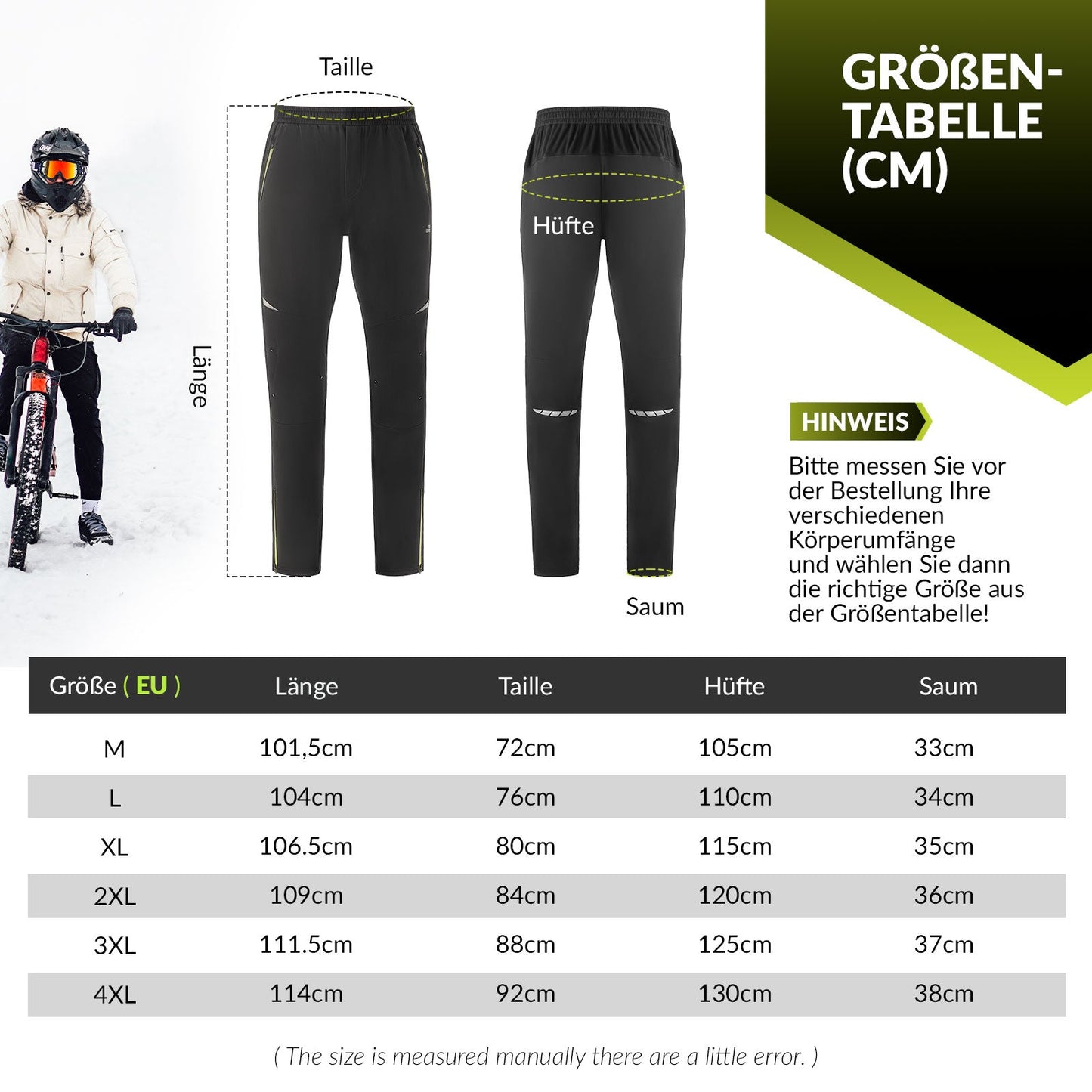 Conjunto de chaqueta y pantalón de ciclismo para hombre, color amarillo, resistente al viento y cálido, para deportes al aire libre, ROCKBROS