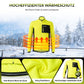 Conjunto de chaqueta y pantalón de ciclismo para hombre, color amarillo, resistente al viento y cálido, para deportes al aire libre, ROCKBROS