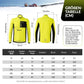 Conjunto de chaqueta y pantalón de ciclismo para hombre, color amarillo, resistente al viento y cálido, para deportes al aire libre, ROCKBROS