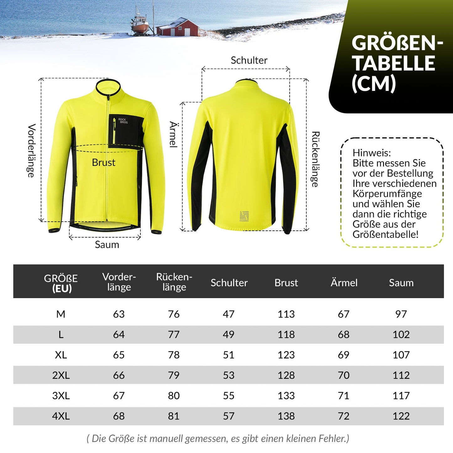 Conjunto de chaqueta y pantalón de ciclismo para hombre, color amarillo, resistente al viento y cálido, para deportes al aire libre, ROCKBROS