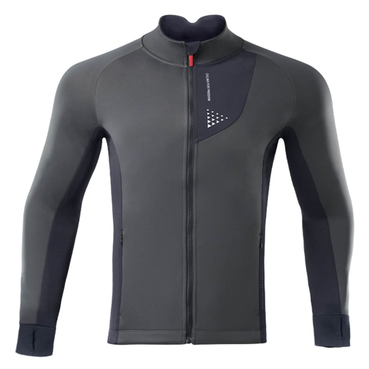Chaqueta de ciclismo de invierno para hombre, cortavientos, transpirable y con forro polar, ROCKBROS