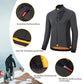 Chaqueta de ciclismo de invierno para hombre, cortavientos, transpirable y con forro polar, ROCKBROS