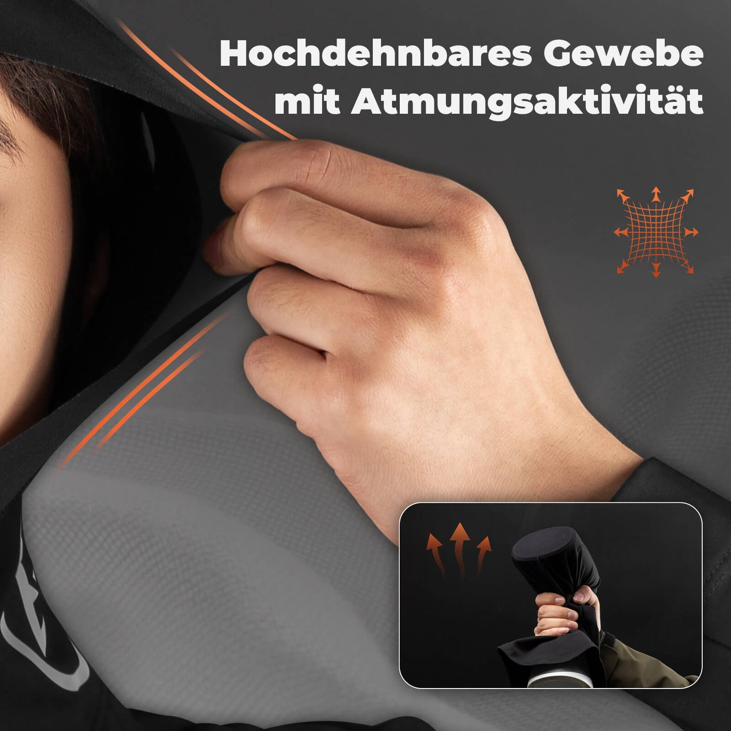 Pasamontañas transpirable con capucha para casco de motocicleta, para ciclismo y esquí, unisex, ROCKBROS