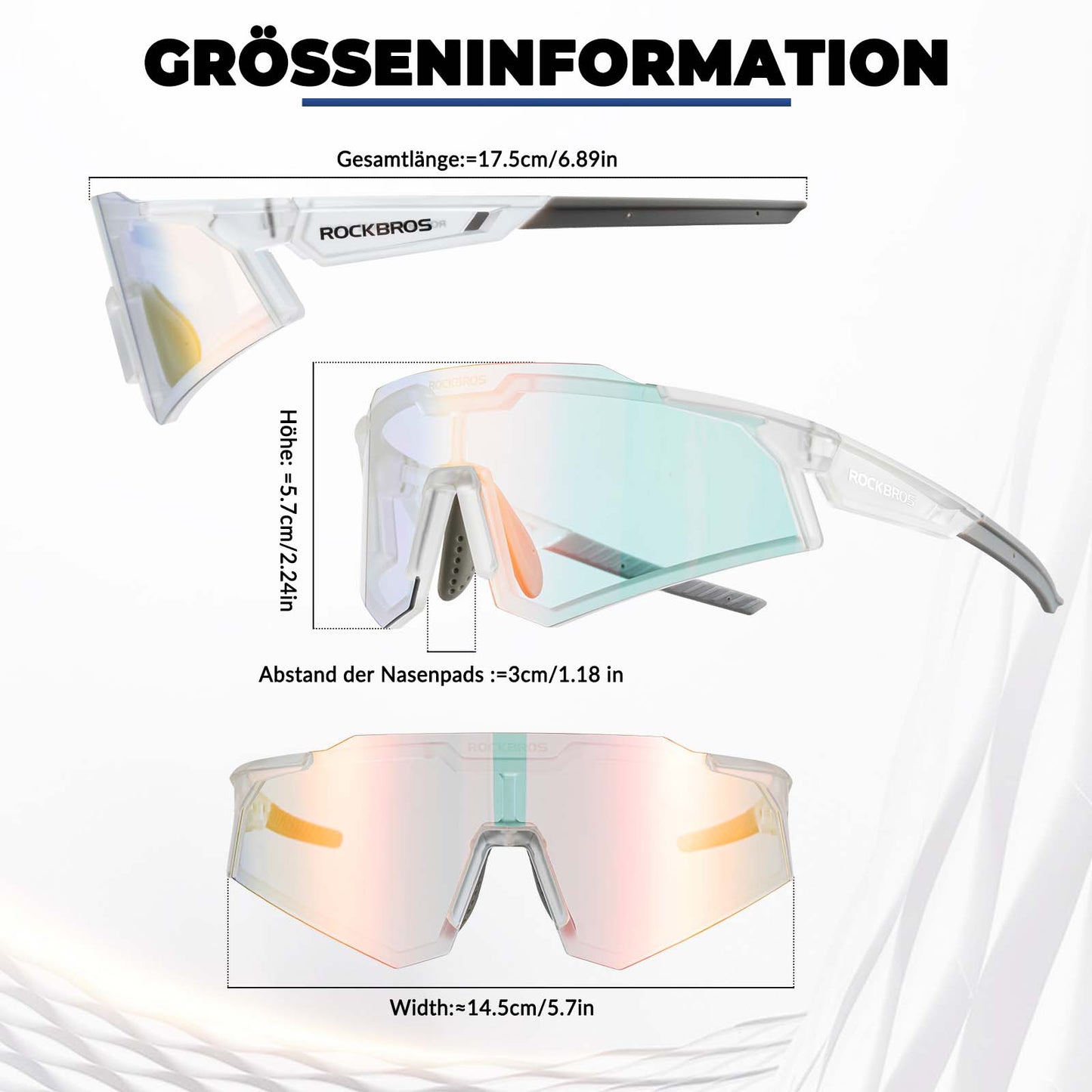 Gafas de sol, gafas de ciclismo, autofotográficas, para exteriores, protección UV400, ROCKBROS