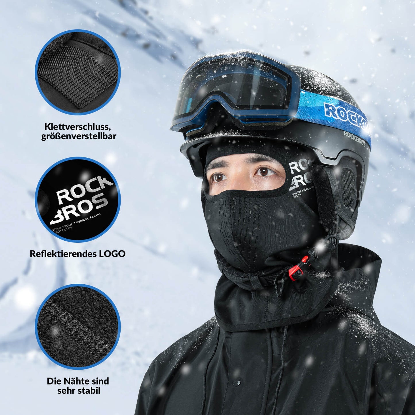 Pasamontañas para máxima comodidad y perfecta protección del cabello ROCKBROS