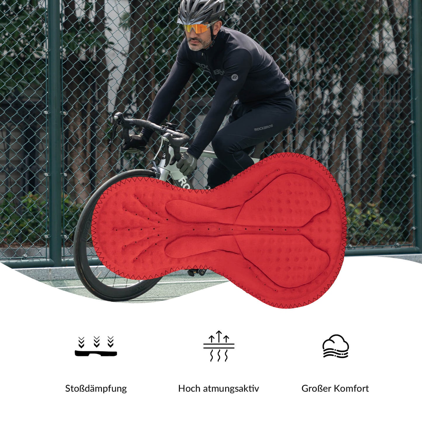 Chaqueta y pantalones de ciclismo Traje de invierno Ropa deportiva de ciclismo ROCKBROS