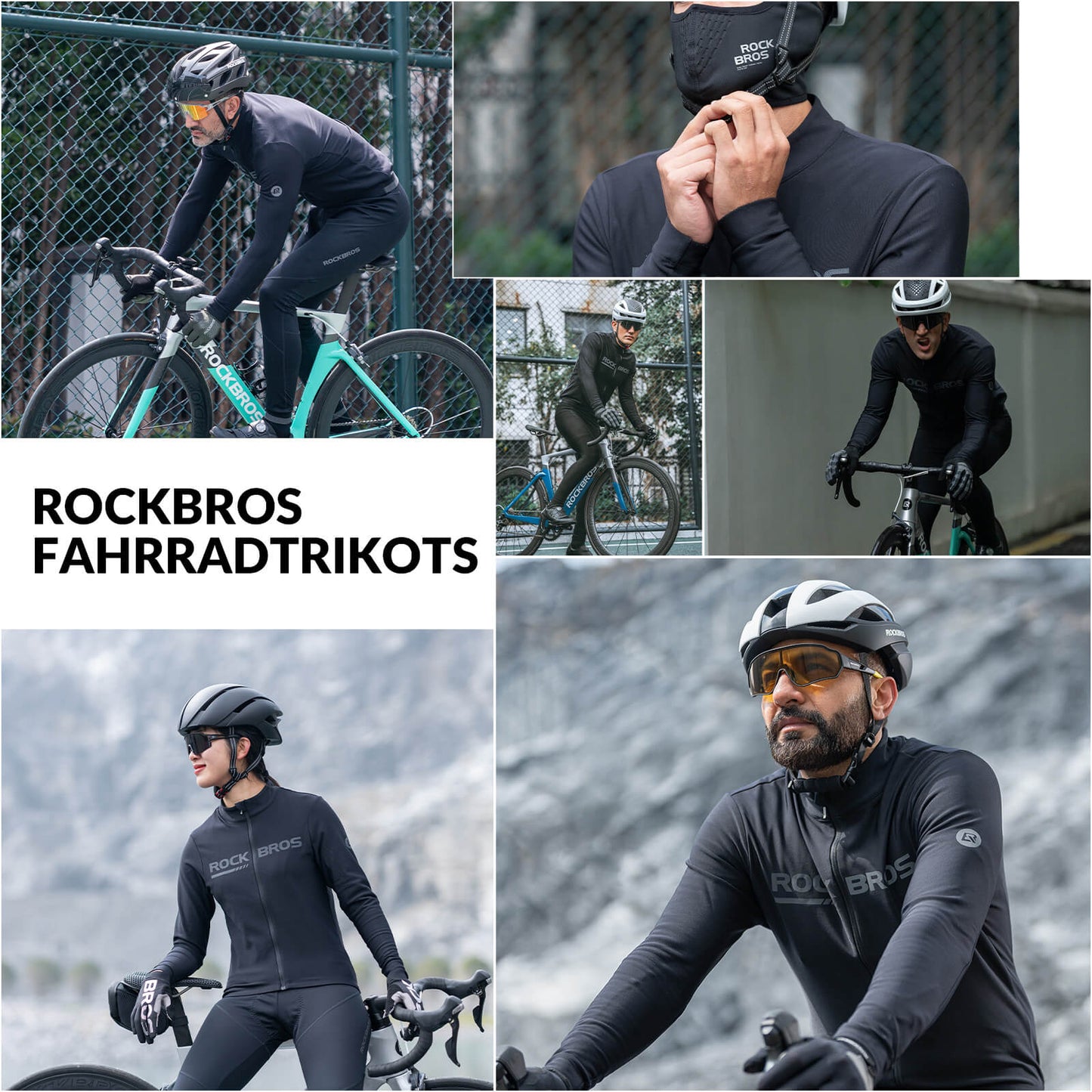 Chaqueta y pantalones de ciclismo Traje de invierno Ropa deportiva de ciclismo ROCKBROS