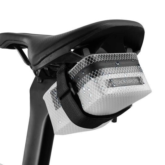 ROCKBROS Bolsa de sillín para bicicleta Ligera Compacta Impermeable Bicicleta de carretera MTB