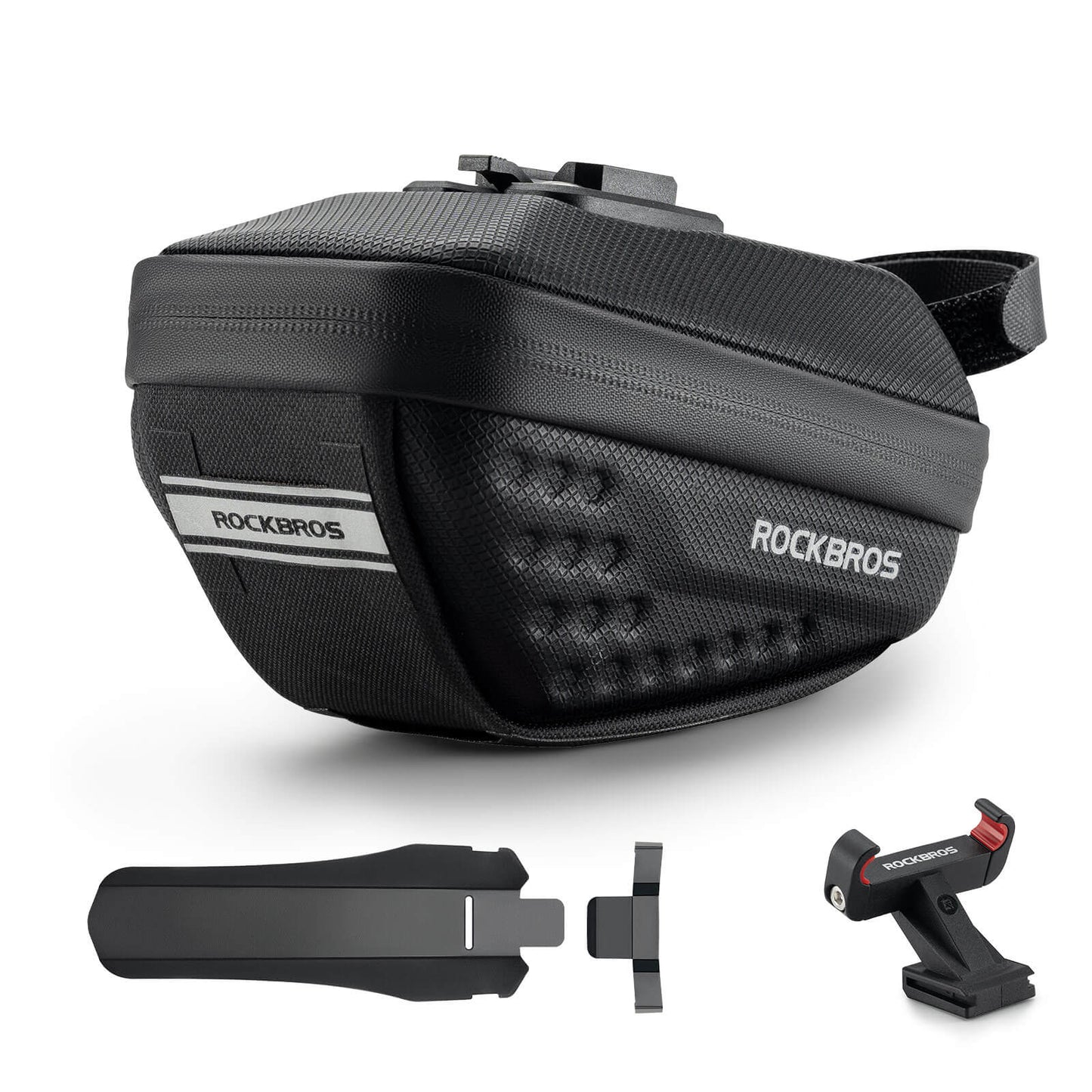 Bolsa para sillín de bicicleta con guardabarros, repelente al agua, 1,3 l/0,8 l, ROCKBROS