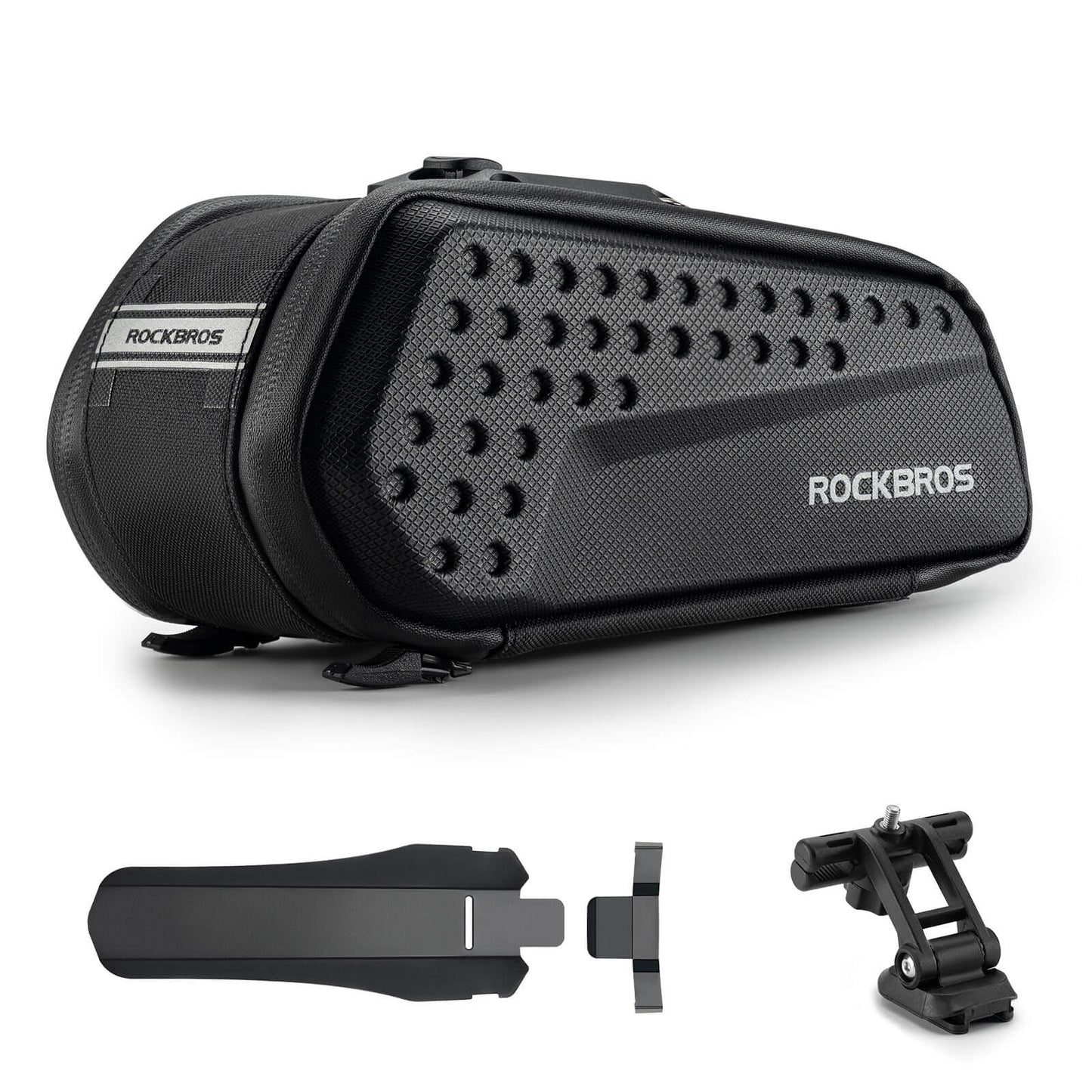 Bolsa para sillín de bicicleta con guardabarros, repelente al agua, 1,3 l/0,8 l, ROCKBROS