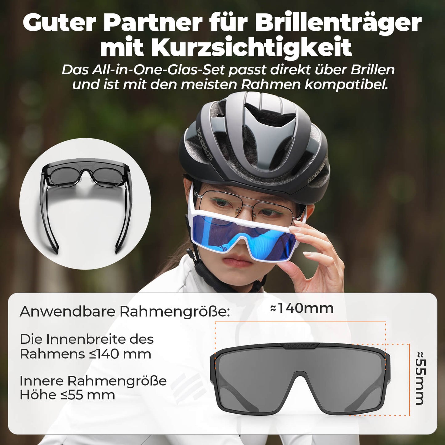 Gafas de ciclismo polarizadas, gafas de sol para exteriores, gafas protectoras, bicicleta de carretera MTB, ROCKBROS