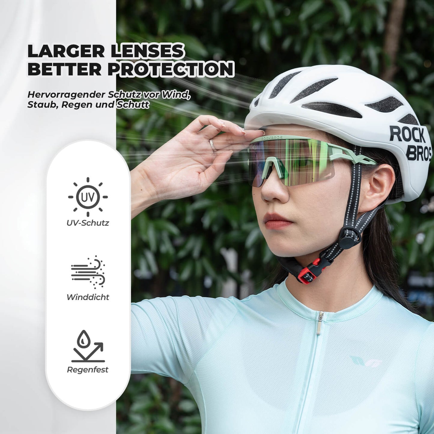 Gafas de ciclismo, fotocromáticas/polarizadas, resistentes al viento, protección UV, ROCKBROS