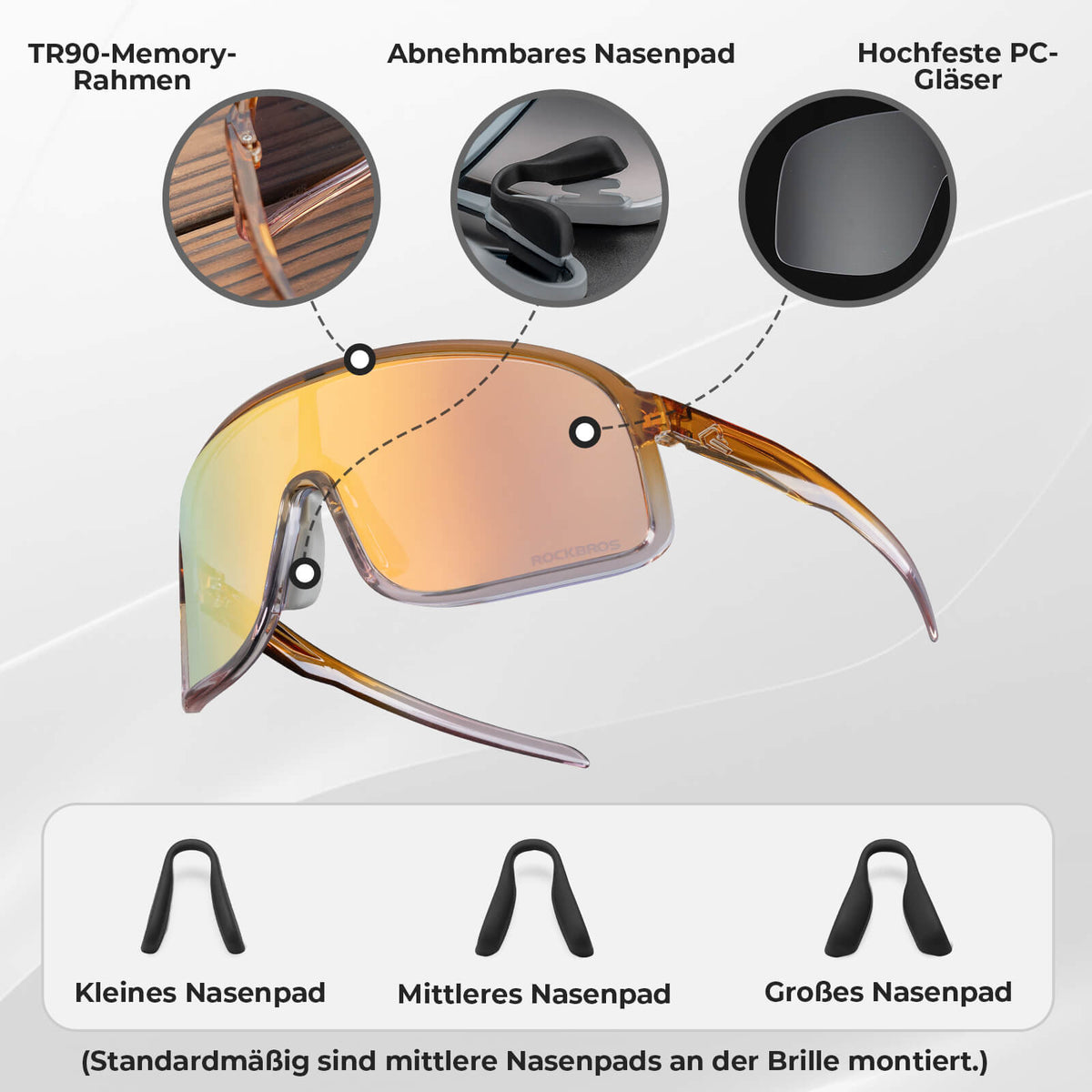 ROCKBROS Gafas de Sol Fotocromáticas con Protección UV400