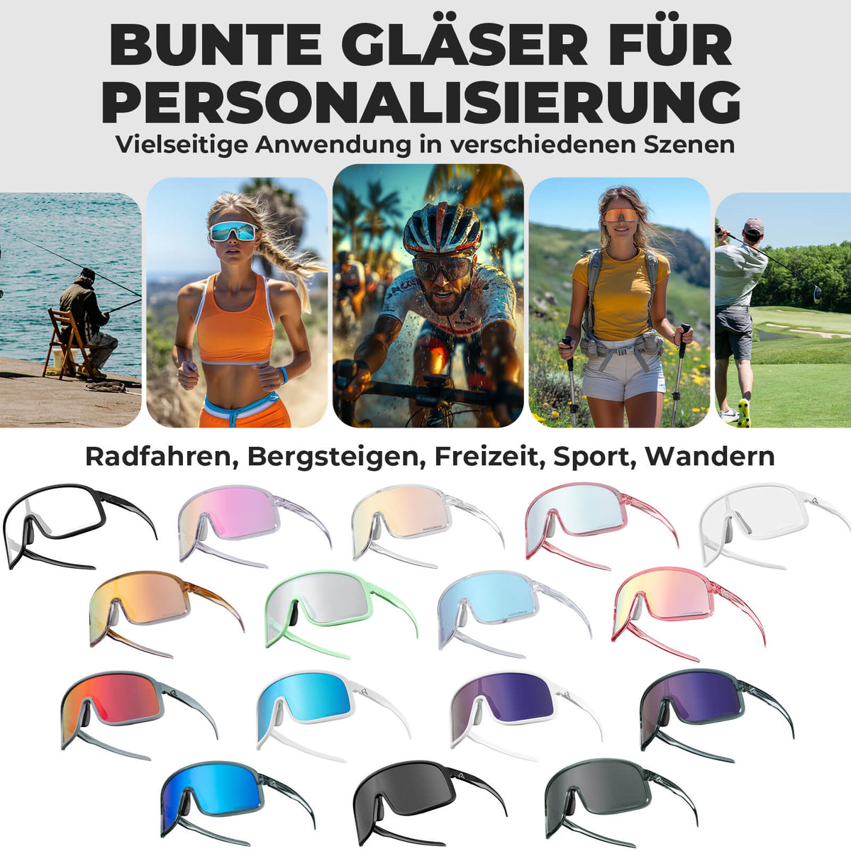 ROCKBROS Gafas de Sol Fotocromáticas con Protección UV400