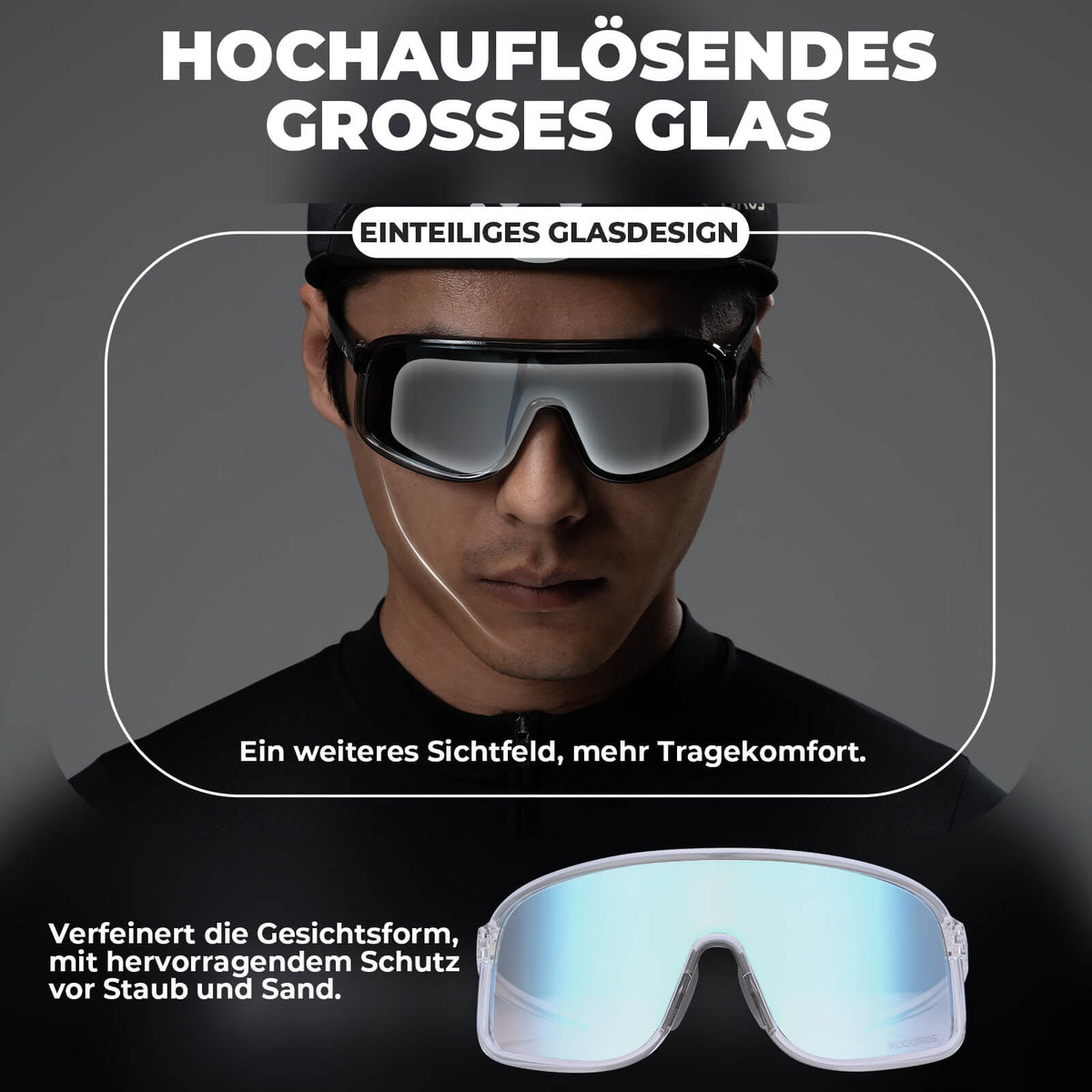 ROCKBROS Gafas de Sol Fotocromáticas con Protección UV400