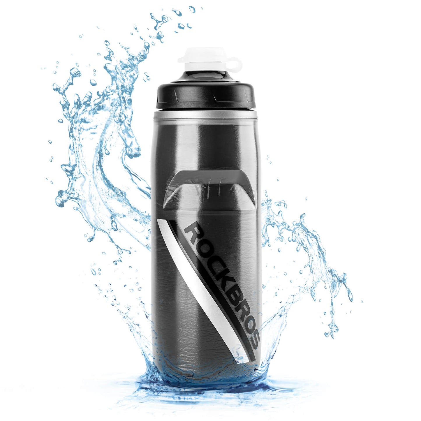Botella de ciclismo de 620 ml, botella deportiva con función de enfriamiento de 5 horas, ROCKBROS