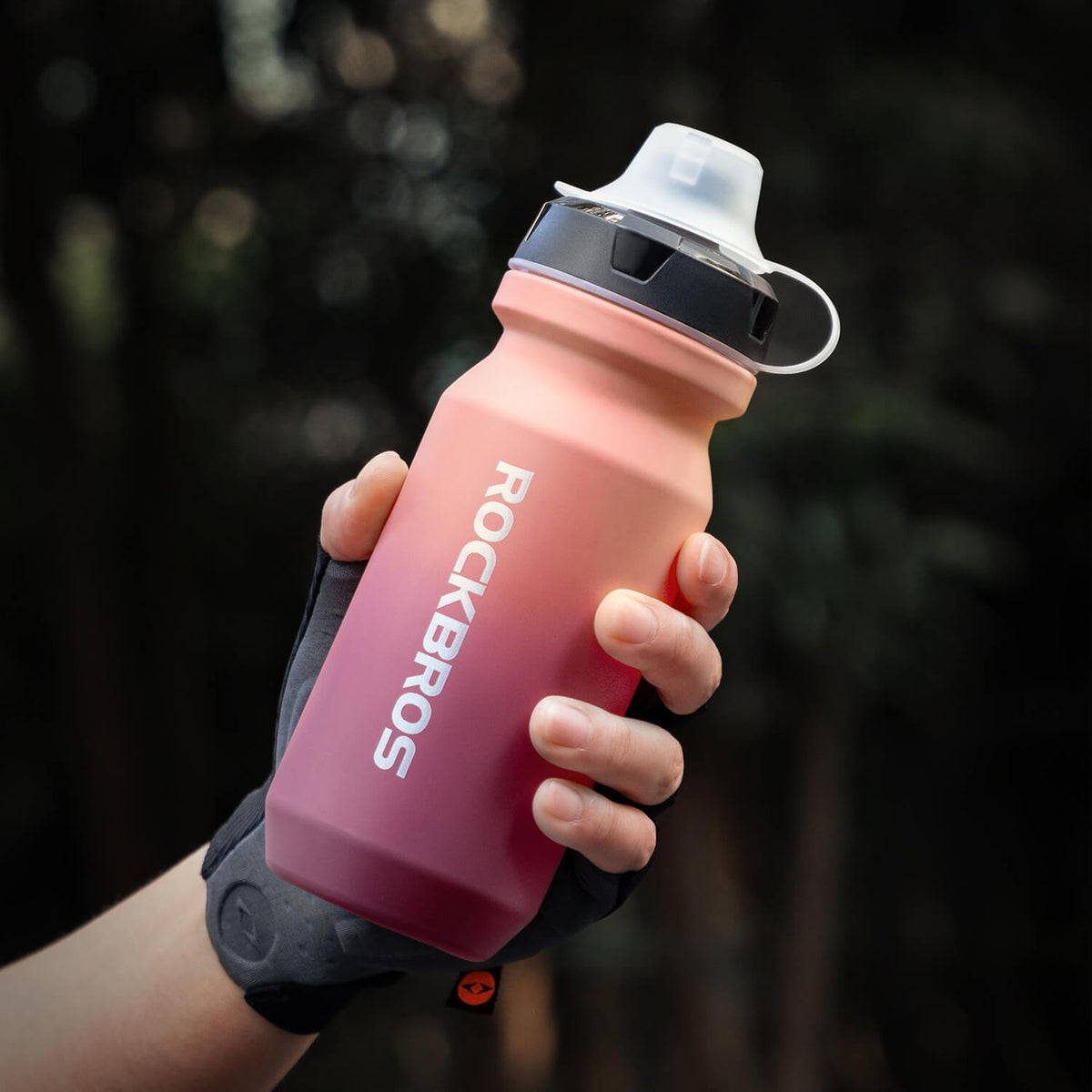 ROCKBROS Botella de bicicleta con cierre Pull-Top a prueba de fugas 600/750ml