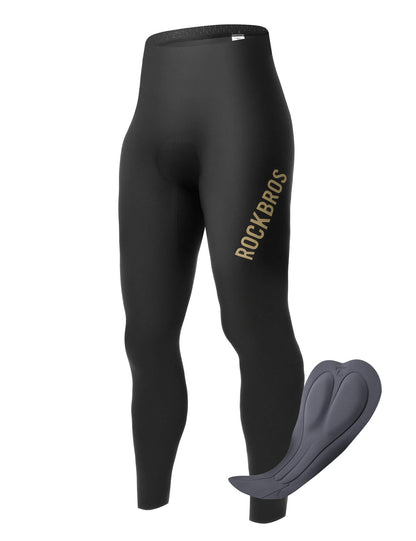 ROCKBROS Culote de Ciclismo Largo Acolchado Sin Costuras de Secado Rápido para Hombre