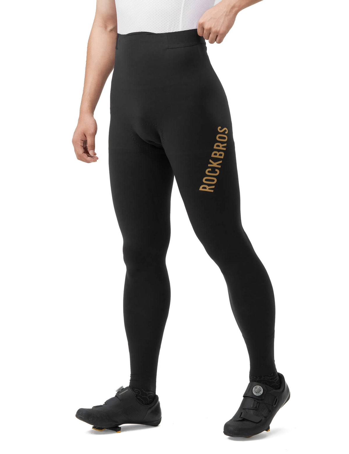 ROCKBROS Culote de Ciclismo Largo Acolchado Sin Costuras de Secado Rápido para Hombre