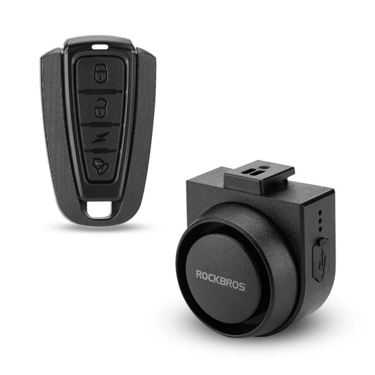 Timbre de bicicleta eléctrico inalámbrico con sirena de advertencia, IPX5, ROCKBROS