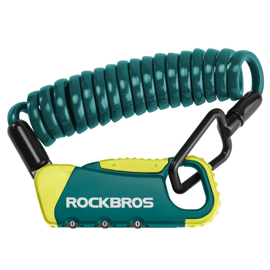 ROCKBROS Cable con código Cerradura de combinación Cerradura de casco 120cm Ligero