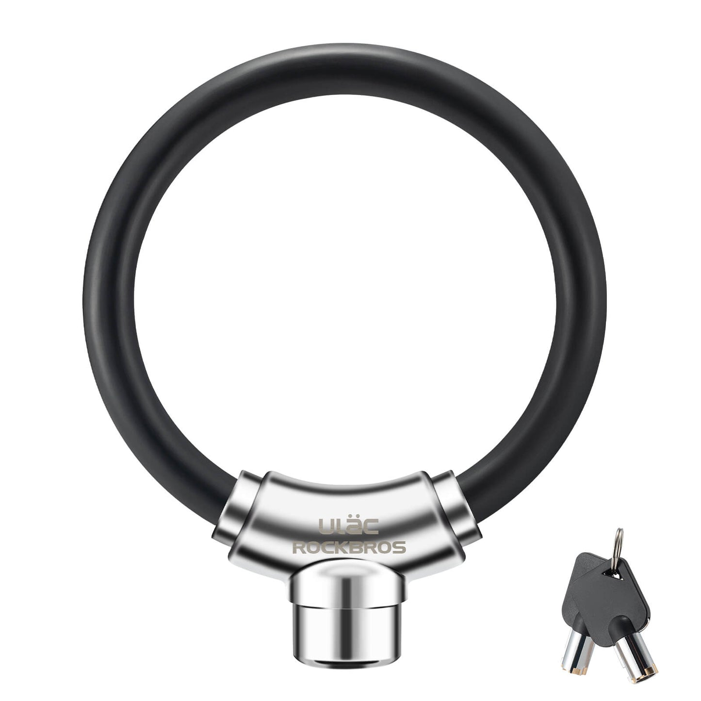 Candado de bicicleta con cable y cierres de velcro, no necesita llave, ROCKBROS