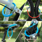 Candado de bicicleta con cable y cierres de velcro, no necesita llave, ROCKBROS