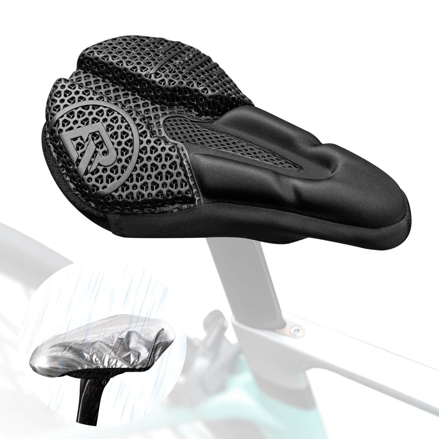 Funda de sillín de bicicleta, acolchado amortiguador 3D, ROCKBROS