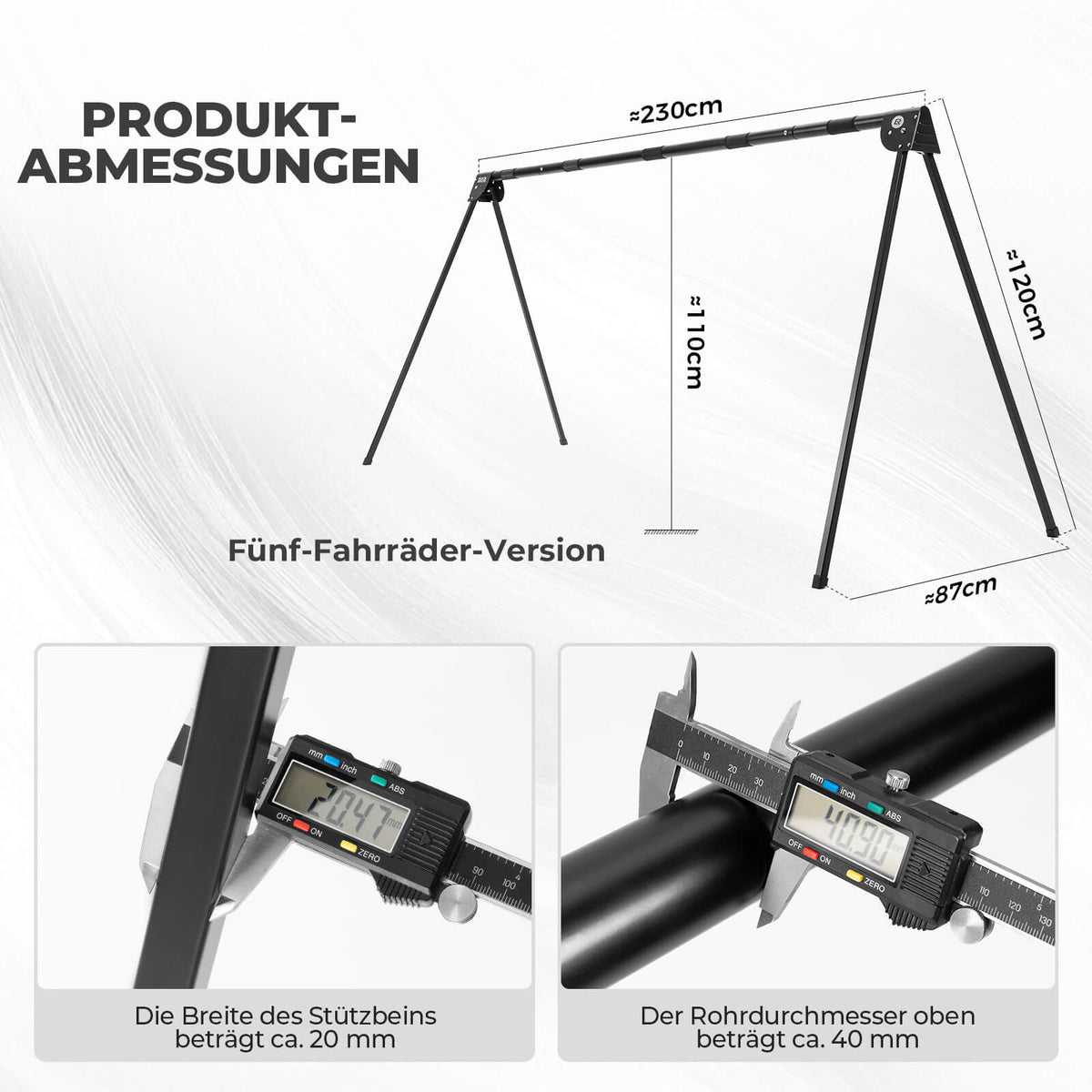 ROCKBROS Soporte de bicicleta Gancho de suspensión Plegable Inoxidable Capacidad hasta 80/120 kg