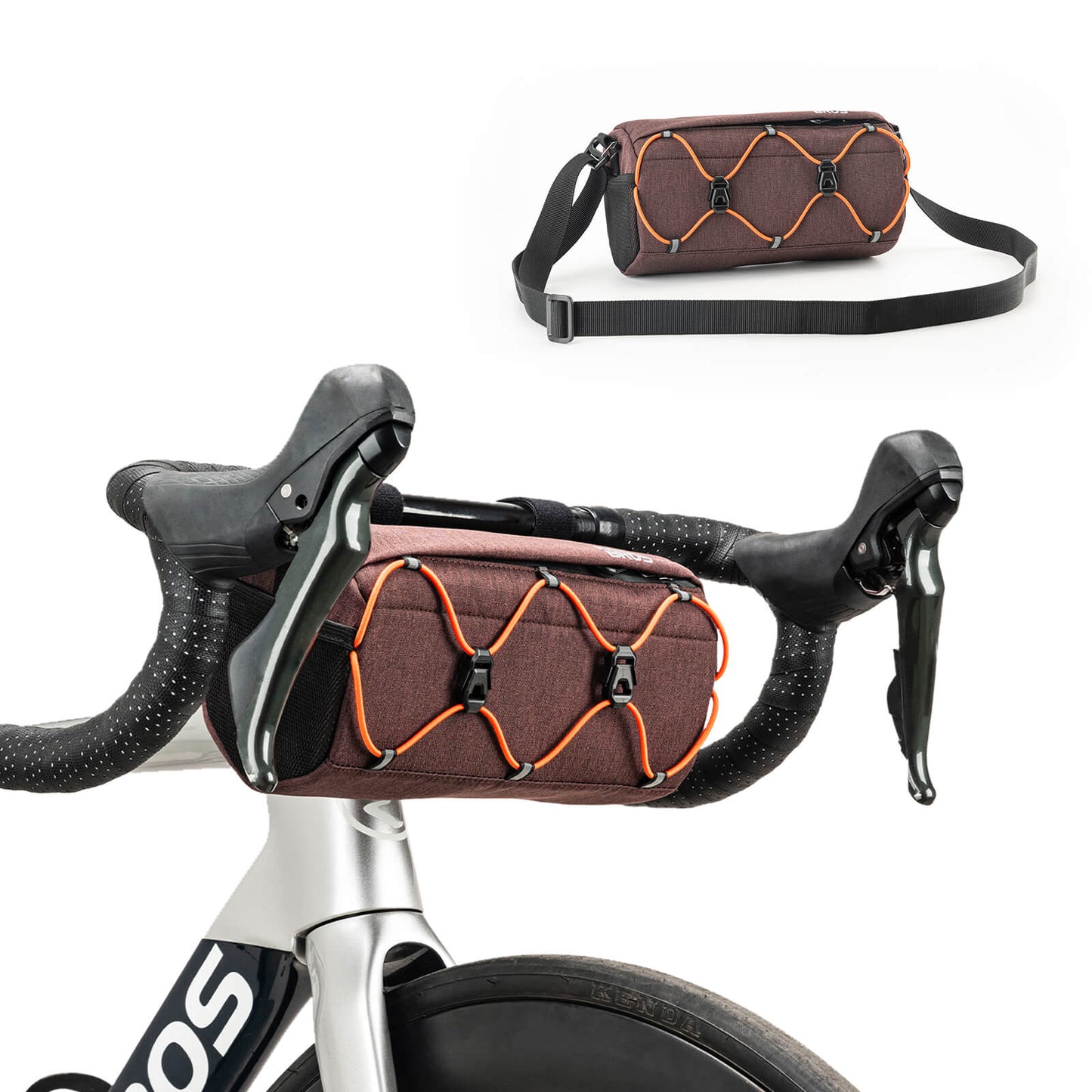 Bolsa para manillar de bicicleta de 2,2 L con bandolera en 6 colores ROCKBROS