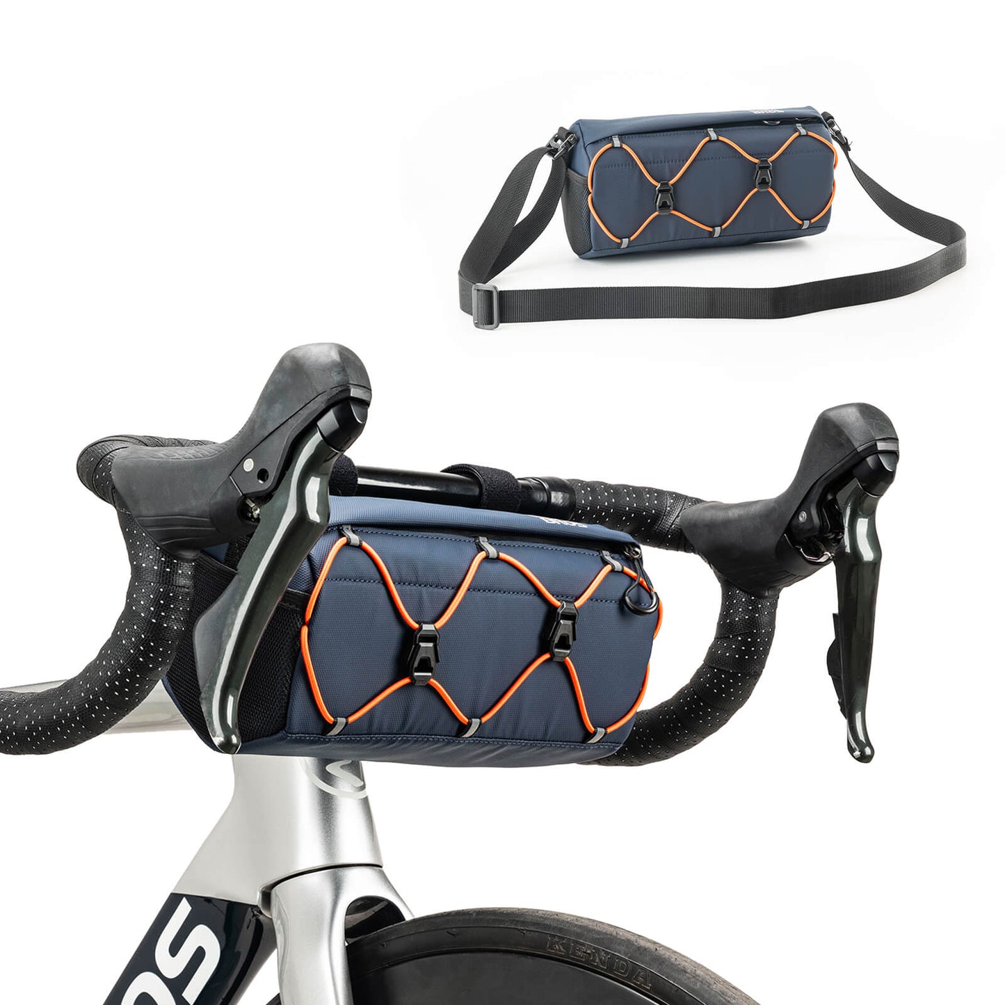 Bolsa para manillar de bicicleta de 2,2 L con bandolera en 6 colores ROCKBROS