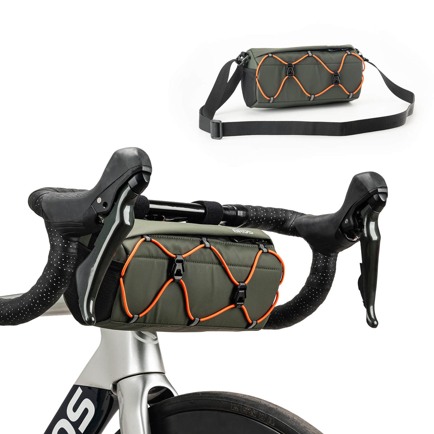 Bolsa para manillar de bicicleta de 2,2 L con bandolera en 6 colores ROCKBROS