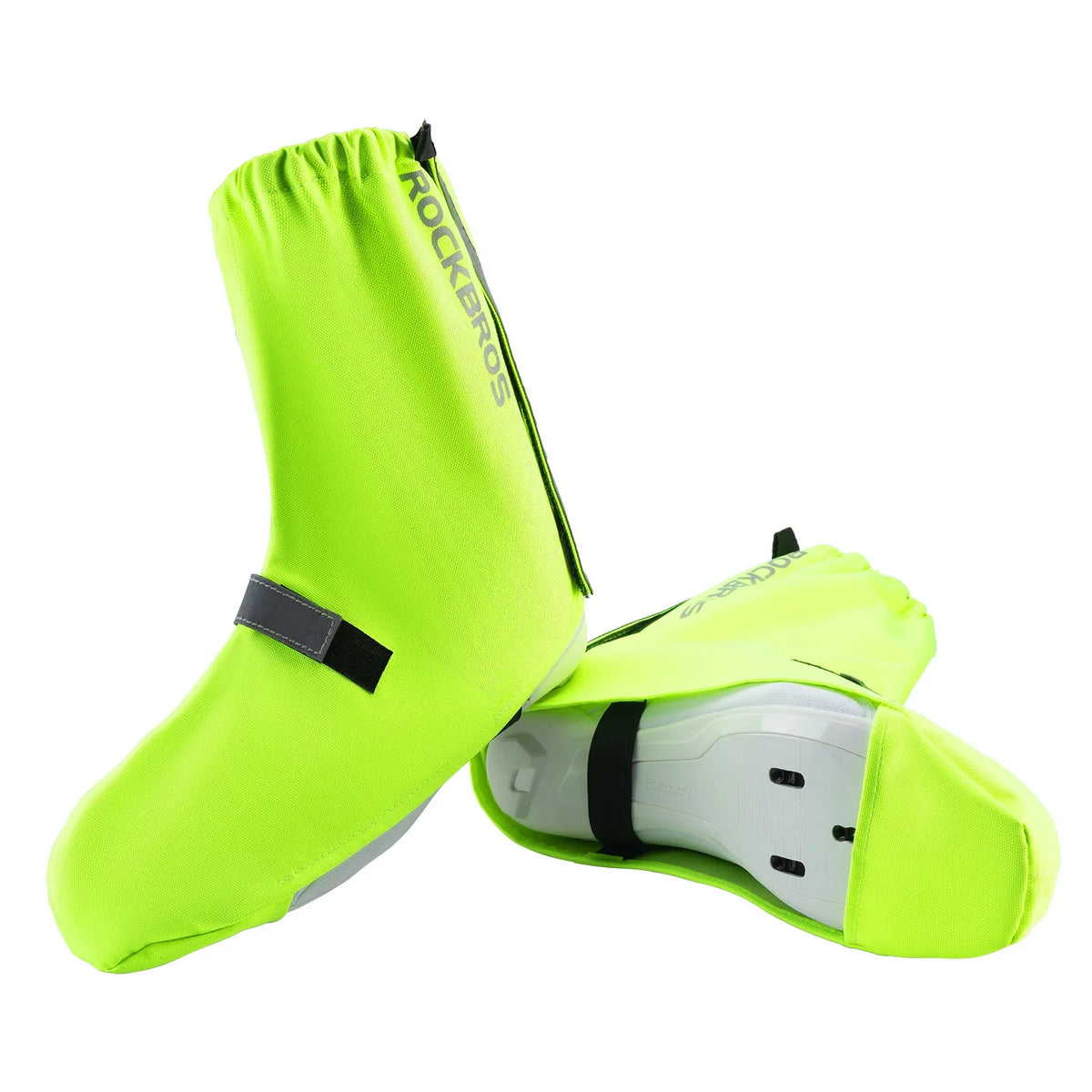 ROCKBROS Sobrecalzas para bici Reflejantes Impermeables con Cierre de Velcro