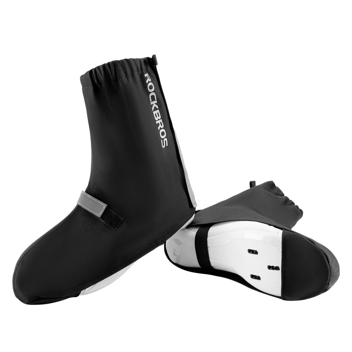 ROCKBROS Sobrecalzas para bici Reflejantes Impermeables con Cierre de Velcro