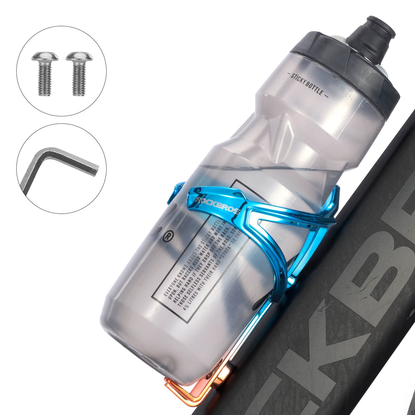 Portabotellas para bicicleta, ligero, para bicicleta de montaña y carretera ROCKBROS