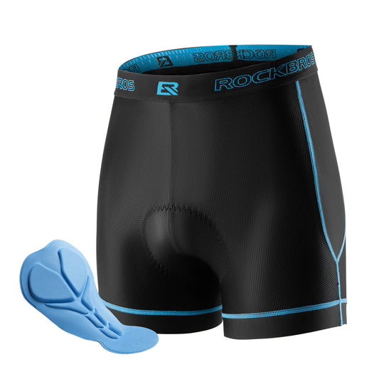 ROCKBROS Culote de ciclismo para hombre con almohadilla de asiento 4D Transpirable