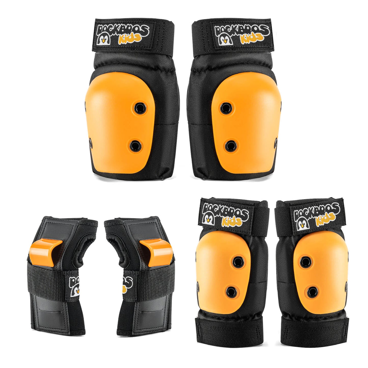Rodilleras para niños 6 en 1, juego de protectores cómodos, protectores deportivos para bicicleta ROCKBROS