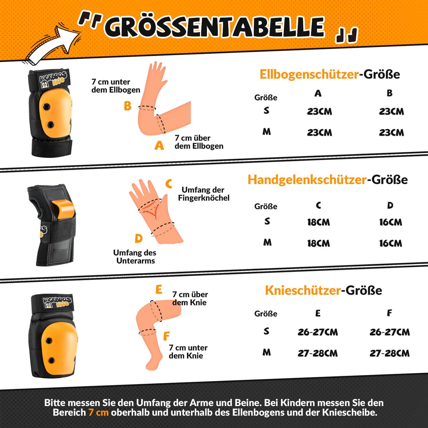 Rodilleras para niños 6 en 1, juego de protectores cómodos, protectores deportivos para bicicleta ROCKBROS