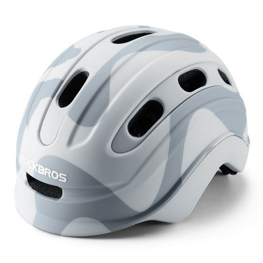 ROCKBROS Casco Infantil Compatible con Luz Trasera 54–58 cm 6–18 Años