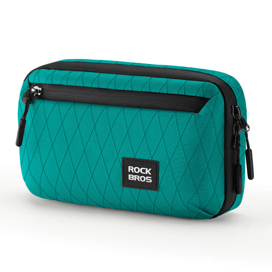 ROCKBROS Bolsa de manillar para bicicleta con correa para el hombro 2,1 L