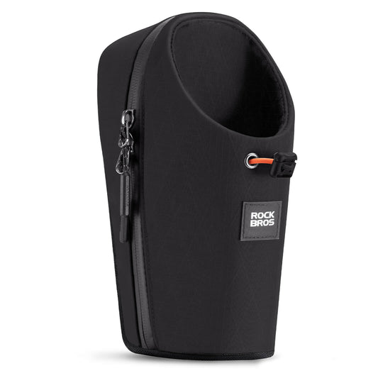 ROCKBROS Bolsa de manillar con portabotellas 1.5L para botellas Ø7 cm