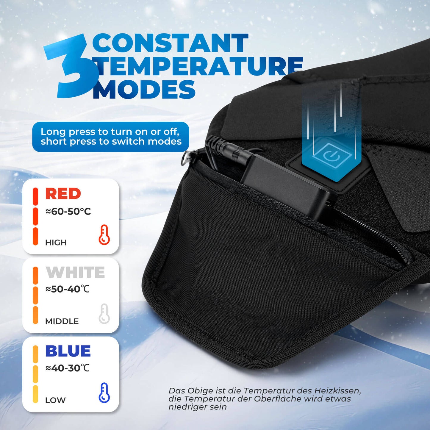 Funda de sillín calefactable con cierres rápidos para MTB, bicicleta de carretera y bicicleta eléctrica de Rockbros
