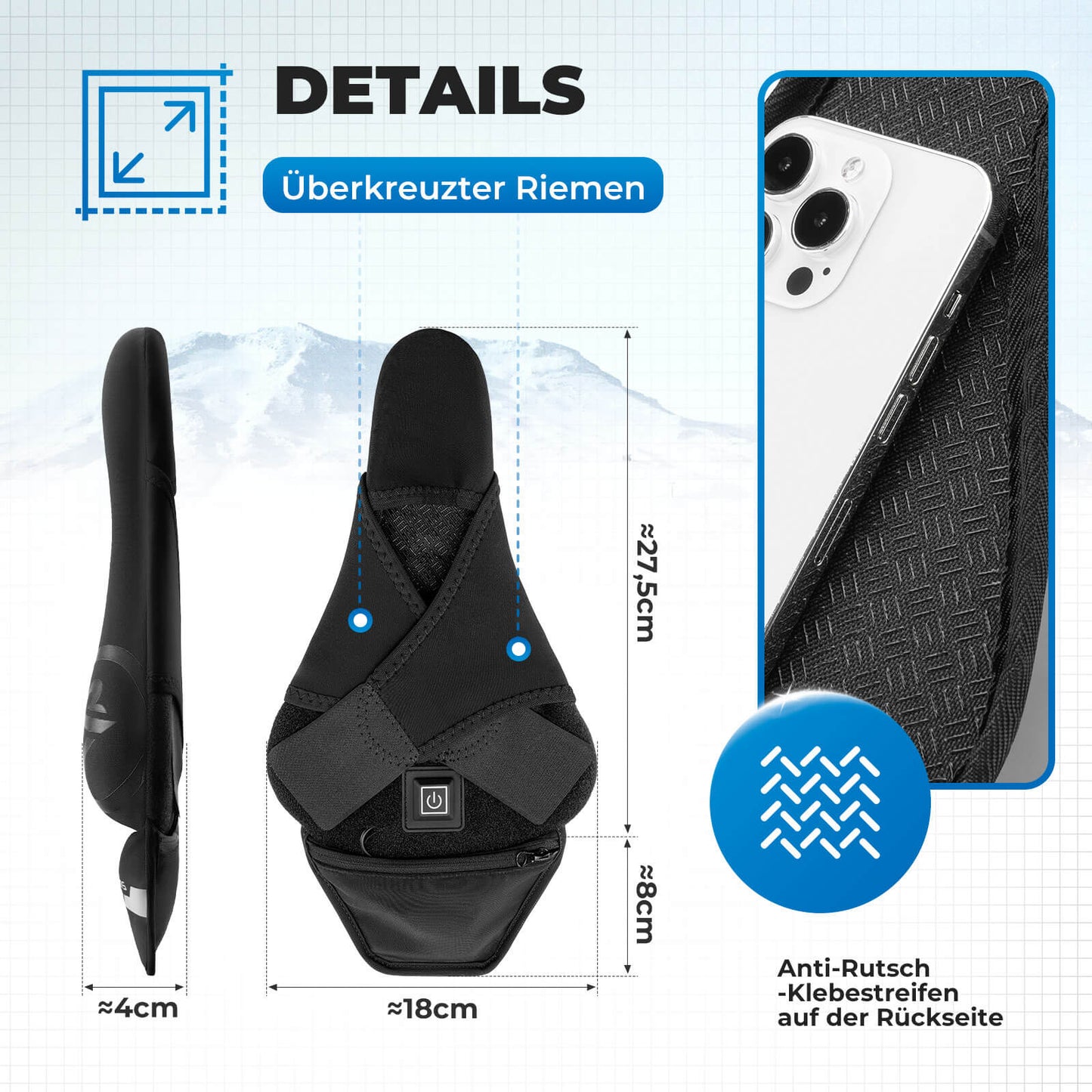 Funda de sillín calefactable con cierres rápidos para MTB, bicicleta de carretera y bicicleta eléctrica de Rockbros