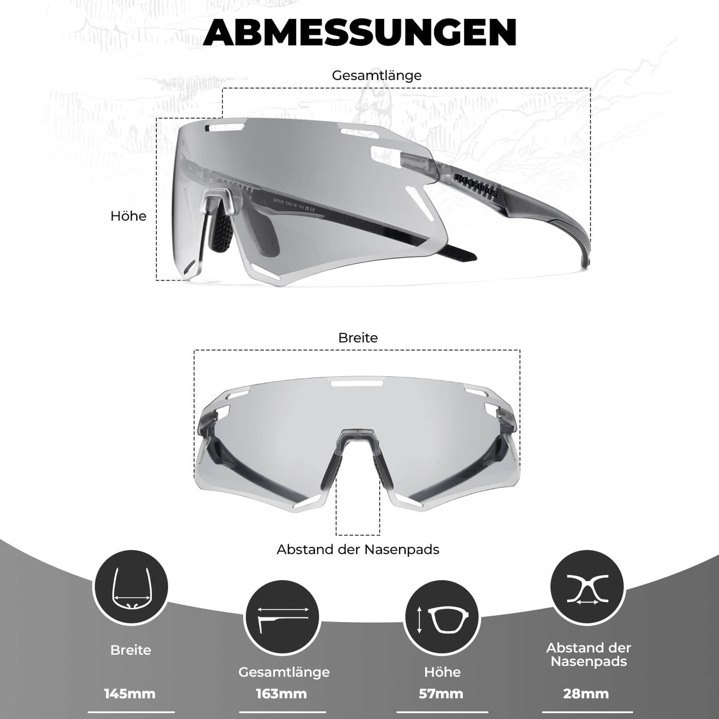 Gafas de sol, gafas de ciclismo a prueba de viento para deportes al aire libre, ROCKBROS
