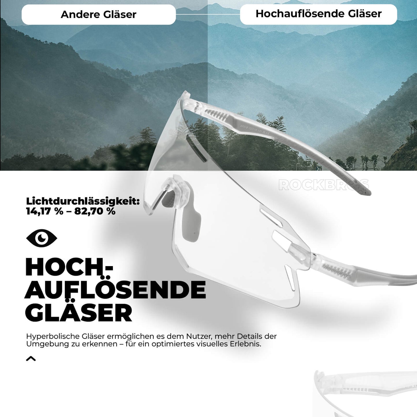 Gafas de sol, gafas de ciclismo a prueba de viento para deportes al aire libre, ROCKBROS