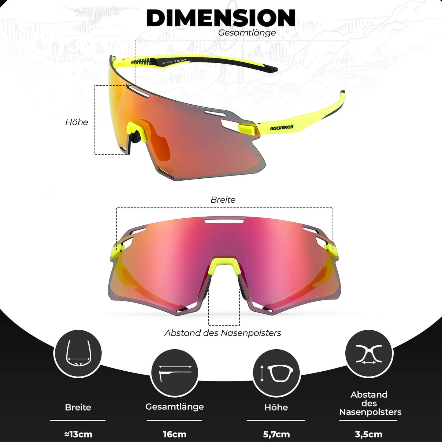 Gafas de sol, gafas de ciclismo a prueba de viento para deportes al aire libre, ROCKBROS