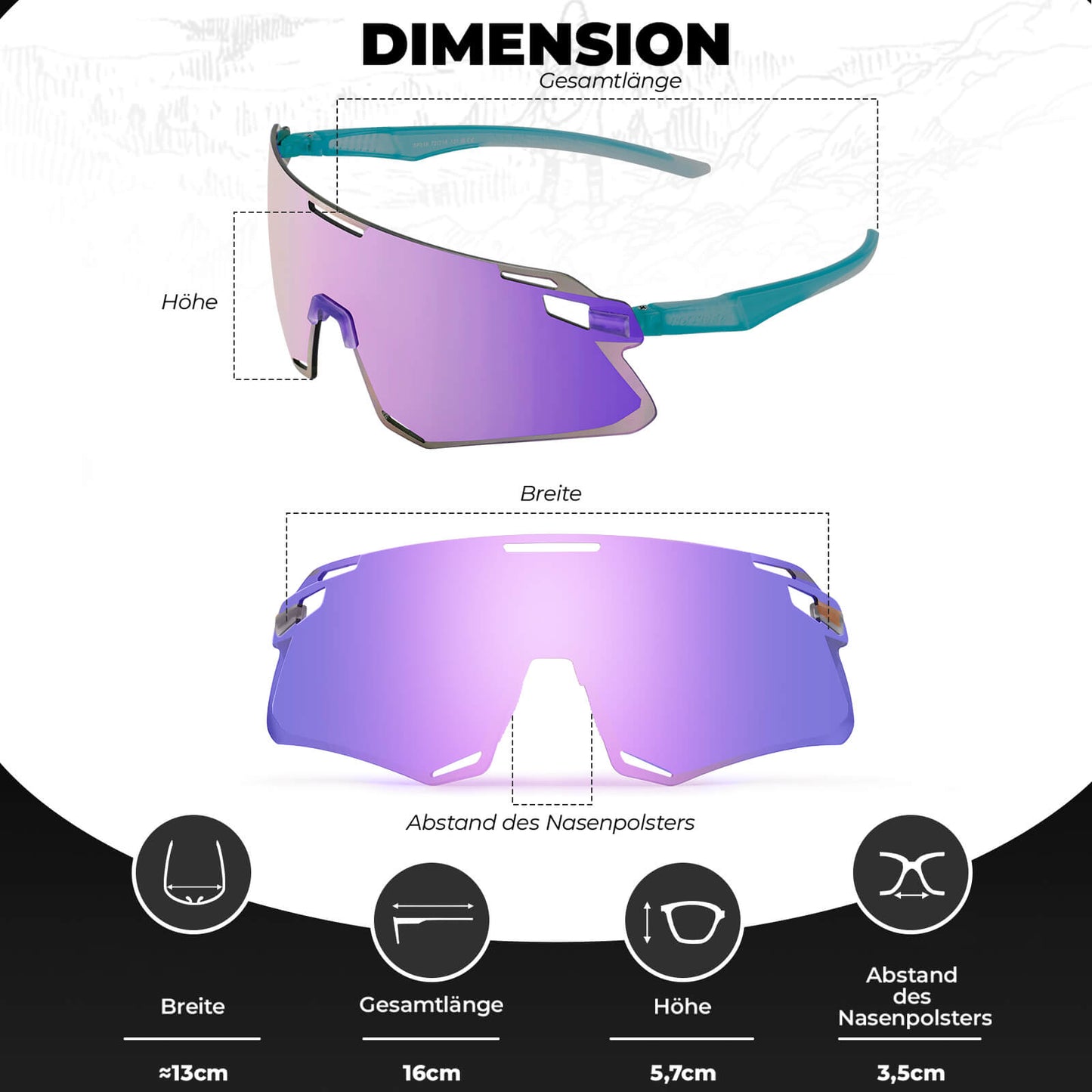 Gafas de sol, gafas de ciclismo a prueba de viento para deportes al aire libre, ROCKBROS