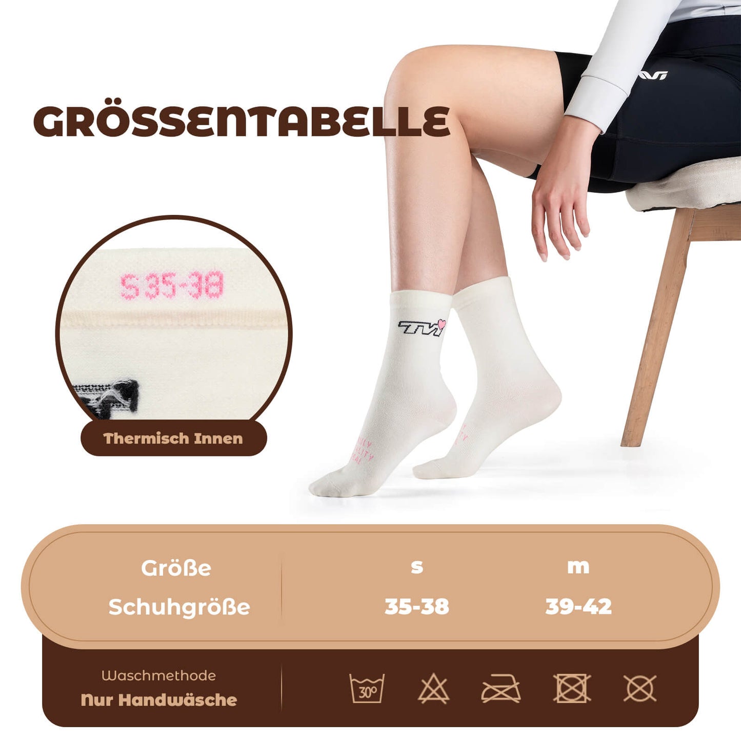 Calcetines deportivos TVI para mujer, transpirables, para ciclismo, de invierno, ROCKBROS