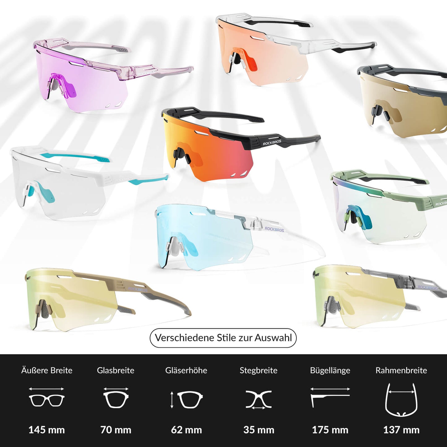 Gafas de ciclismo ultraligeras, gafas de sol fotocromáticas con protección UV400, ROCKBROS